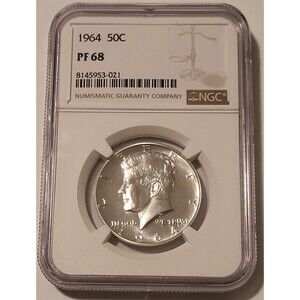 1964 Kennedy Silver Half Dollar Proof PF68 NGC
